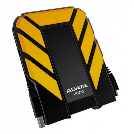 750GB AData DashDrive Durable HD710 USB3.0 Portable Hard Drive (Yellow/Black) Image