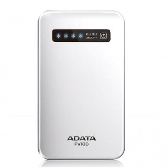 AData 4200mAh PV100 Ultra-slim White Power Bank Image