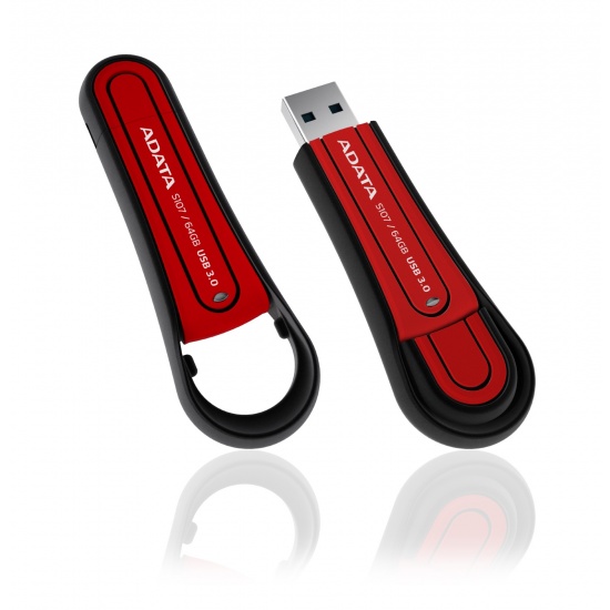 64GB Adata Durable S107 USB3.0 Flash Drive Red Image