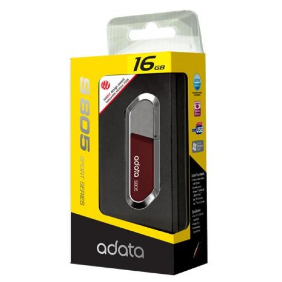16GB A-Data S805 USB2.0 Flash Drive Sports Series (Red)