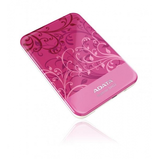 1TB AData Superior SH02 2.5-inch Portable USB Hard Drive (Pink Edition) Image