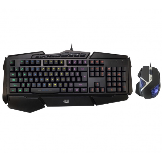 Adesso Easy Touch 136CB Wired RGB Optical Mouse and Keyboard Combo - US English Layout Image