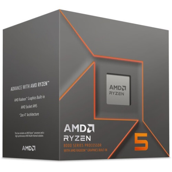 AMD Ryzen 5 8500G 3.5 GHz 6-Core Socket AM5 16MB L3 Cache Desktop CPU Processor Image