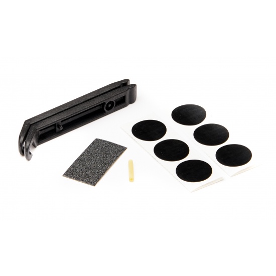 Bike Hand Bike Tire Patch Repair Kit (6x Round Patches + 2x Tire Levers) Image