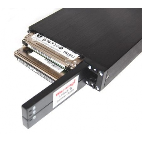 Bytecc 2.5-inch dual-bay mobile rack for 2.5-inch SATA hard drives (USB2.0 / eSATA) Image