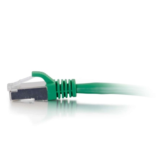 C2G Shielded Snagless Cat6 Ethernet Network Cable - Green - 3ft  Image
