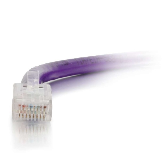 C2G Unshielded Non-Booted Cat6 Ethernet Network Patch Cable - Purple - 12ft  Image