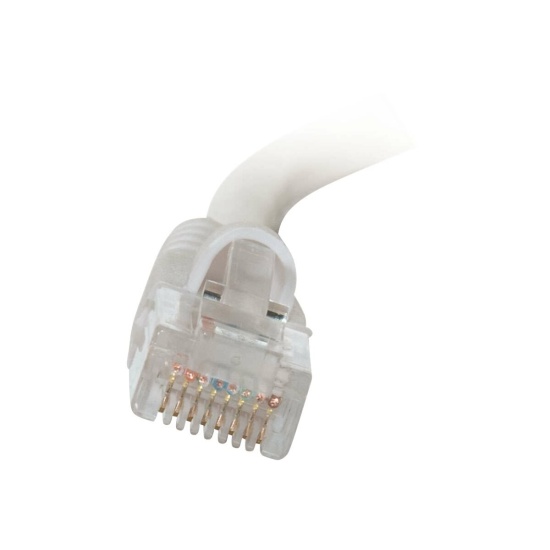 C2G Unshielded Snagless Cat5e Ethernet Network Patch Cable - White - 14ft  Image