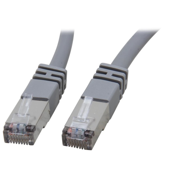 C2G Shielded Snagless Cat5e Ethernet Network Cable - Gray - 14ft  Image