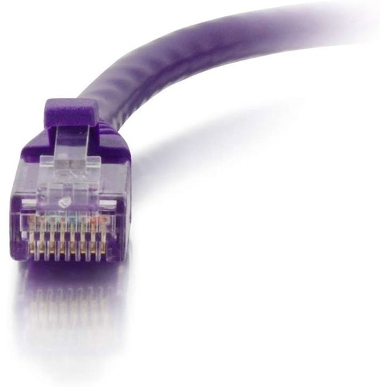 C2G Unshielded Snagless Cat6 Ethernet Network Cable - Purple - 3ft  Image