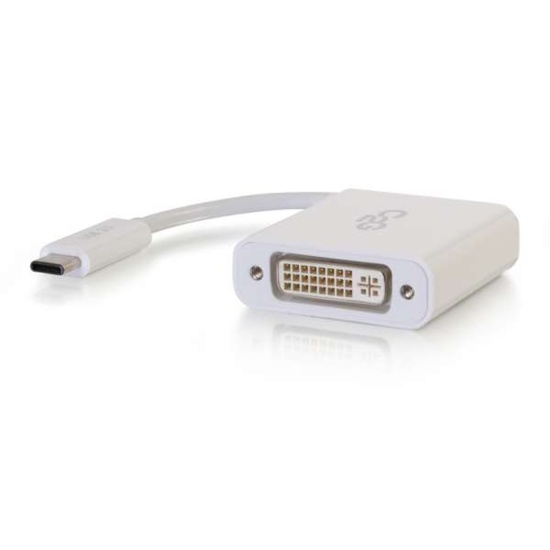 C2G USB-C to DVI-D Video Adapter - White Image