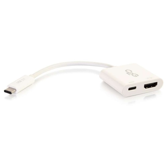 C2G USB-C to HDMI Multiport Adapter - White Image