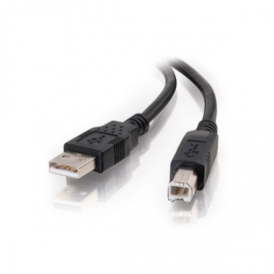 C2G 2.0m USB2.0 USB Type-A to Type-B Printer Extension Cable Black Image