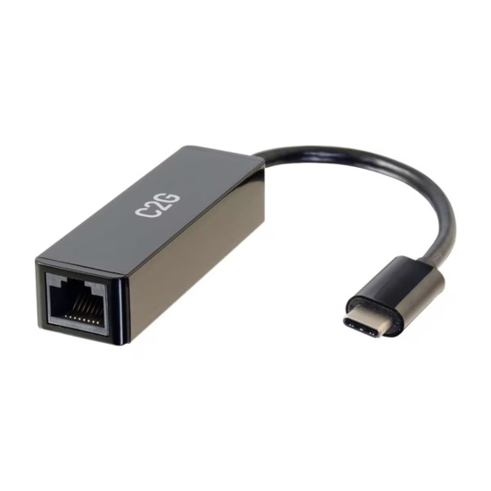 C2G USB-C to RJ-45 Male to Female Network Adapter  Image