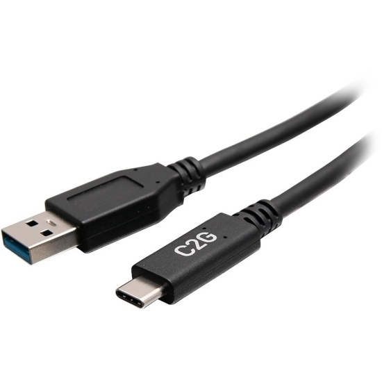 C2G Male to Male USB-C to USB-A Cable - 1ft Image