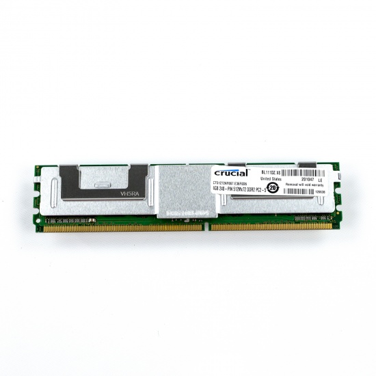 4GB Crucial 667MHz PC2-5400 DDR2 CL5 ECC Fully Buffered Memory Module Image