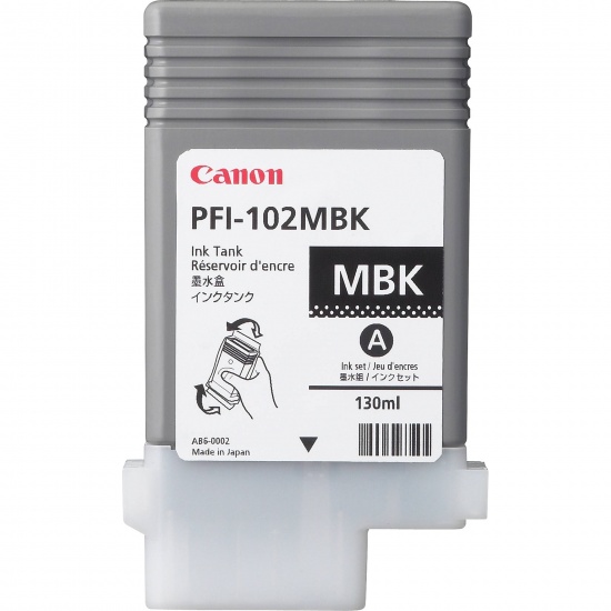 Canon PFI-102 MBK Matte Black Ink Cartridge Image