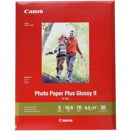 Canon Plus Glossy 8.5x11 Photo Paper Plus - 20 sheets Image