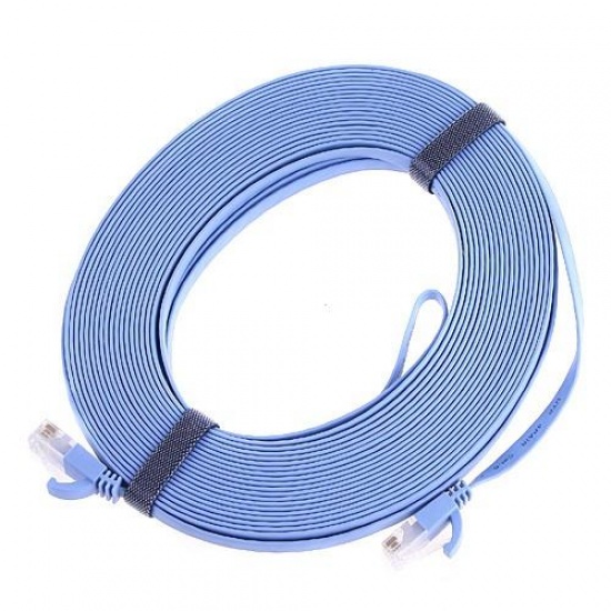 Cat6 RJ45 (Cat6a) Snagless Network Patch cable (Blue) 10m Value Range Image