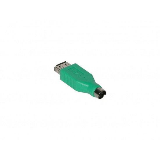 C2G PS2 Male to USB Female Keyboard Mouse Adapter - Green Image