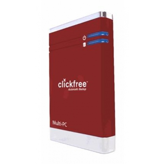 250GB ClickFree Portable Backup Drive HD225 (red) Image