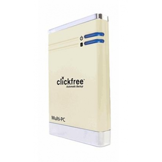 500GB ClickFree Portable Backup Drive HD525 (white) Image 500GB ClickFree Portable Backup Drive HD525 (white) Image
