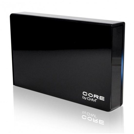 1.5TB Core USB2.0 Desktop Hard Drive - Piano black with ice blue LED (incl DESlock+ security software) Image