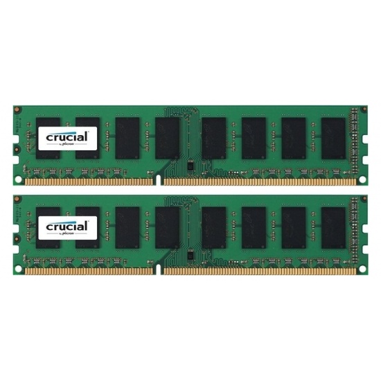 4GB Crucial DDR3 1066MHz PC3-8500 CL7 ECC Unbuffered Memory Upgrade Kit (2x2GB) Image