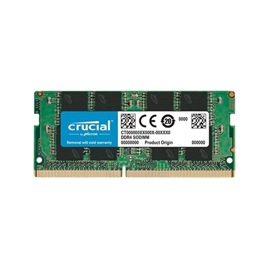 32GB Crucial 3200MHz CL22 DDR4 SO-DIMM Memory Module  Image