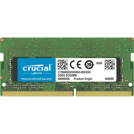 64GB Crucial 3200MHz PC4-25600 CL22 1.2V DDR4 SO-DIMM Dual Memory Kit (2 x 32GB) Image