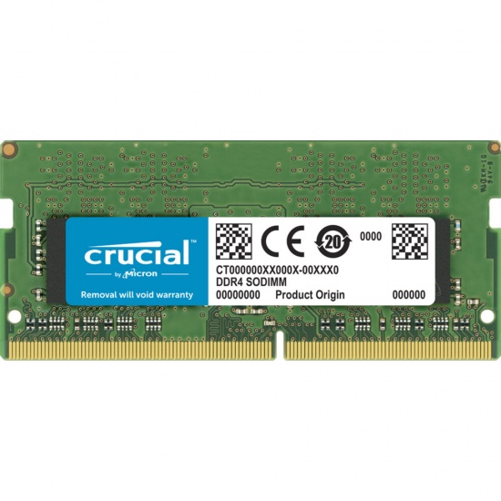 64GB Crucial 3200MHz PC4-25600 CL22 1.2V DDR4 SO-DIMM