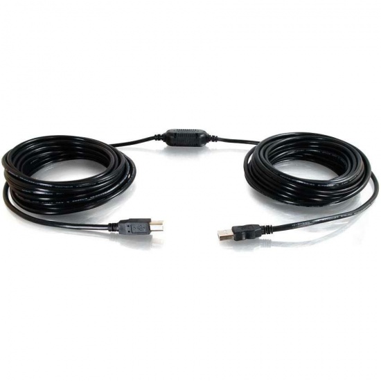 C2G 25FT USB Type-A Male to USB Type-B Male Cable - Black Image