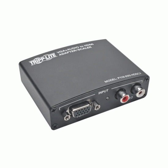 Tripp Lite VGA Stereo Audio to HDMI Video Adapter - Black Image