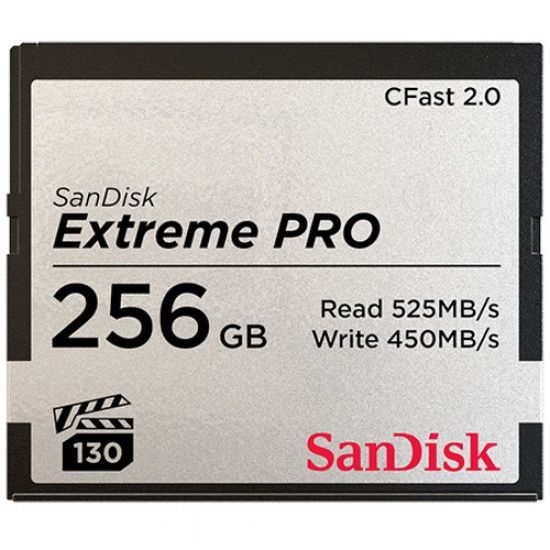 256GB SanDisk Extreme Pro CFast 2.0 Memory Card Image