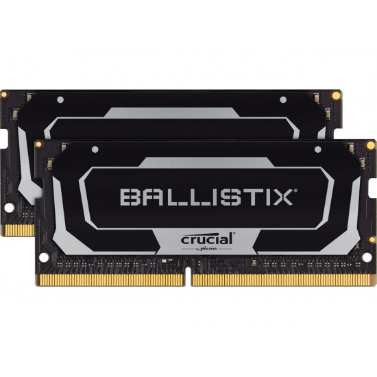 16GB Crucial Ballistix 3200MHz PC4-25600 CL16 1.35V DDR4 SO-DIMM Dual Memory Kit (2 x 8GB) - Black Image
