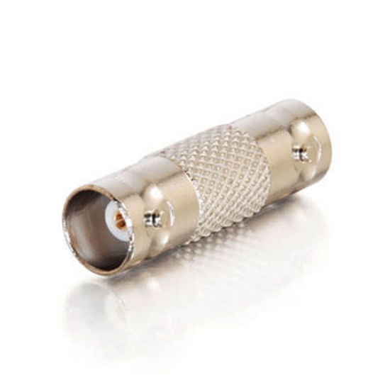 C2G BNC Female to BNC Female In-line Coupler Wire Connector - Silver Image