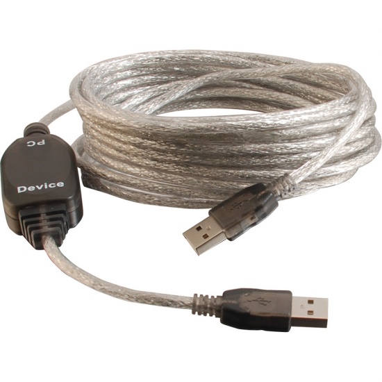 C2G 16.4FT USB Type-A Male to USB Type-A Male Active Extension Cable - Black Image