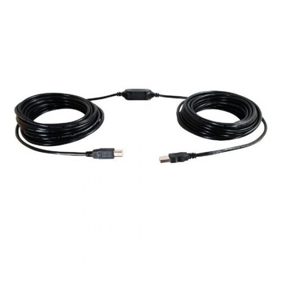C2G 39FT USB Type-A Male to USB Type-A Female Active Extension Cable - Black Image