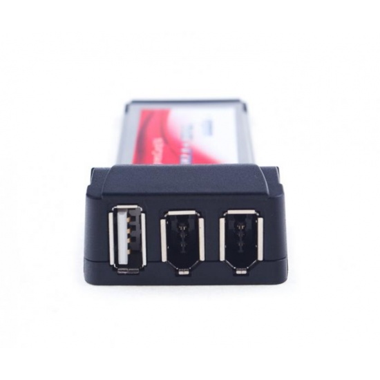 ExpressCard/34 adapter with 2x FireWire 400 and 1x USB2.0 ports