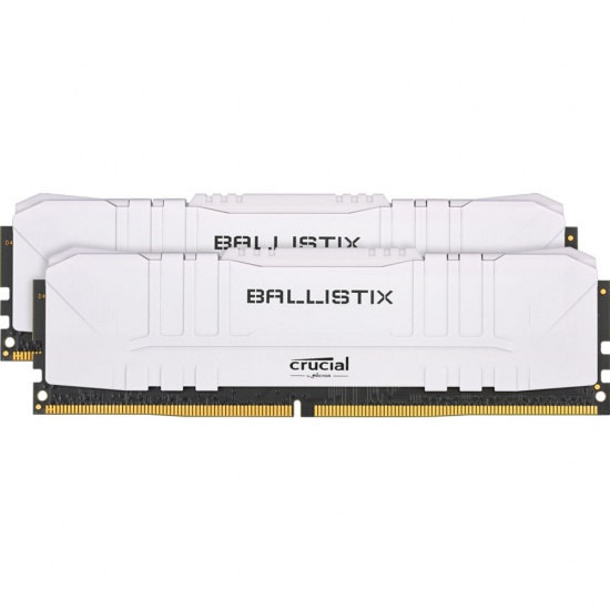 32GB Crucial Ballistix DIMM 288-pin 2666MHz PC4-21300 CL16 1.2V DDR4 Dual Memory Kit (2 x 16GB) - White Image