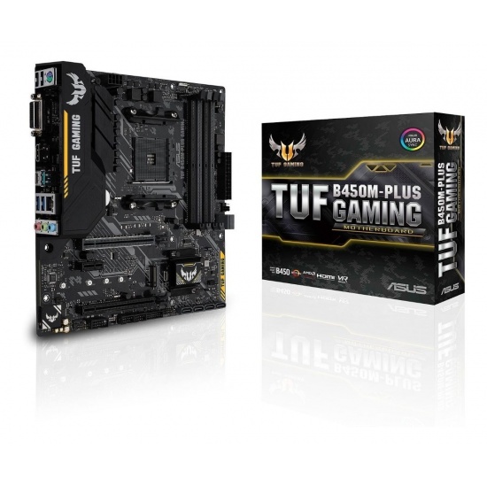Asus TUF AM4 AMD B450M-Plus Gaming Micro ATX DDR4-SDRAM Motherboard Image