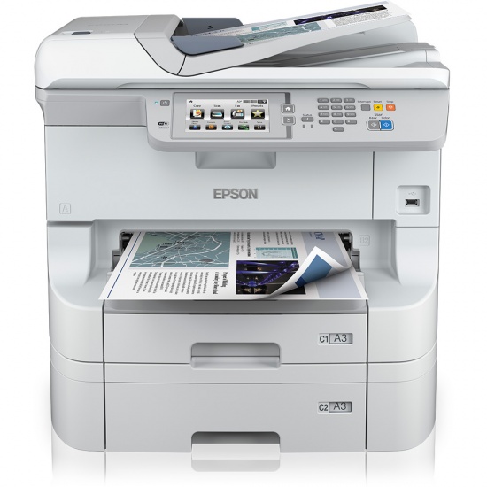 Epson WorkForce Pro WF-8590 DTWF A3 USB2.0 Gigabit LAN WiFi Multifunctional Color Inkjet Printer Image