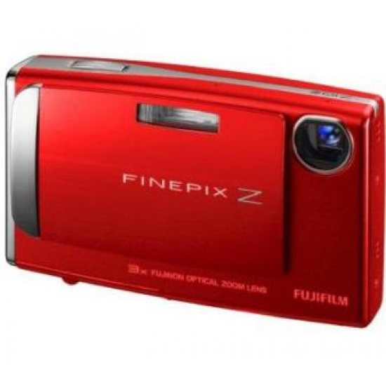 Fuji FinePix Z10fd 7.2 megapixel Digital Camera Flame Red Image