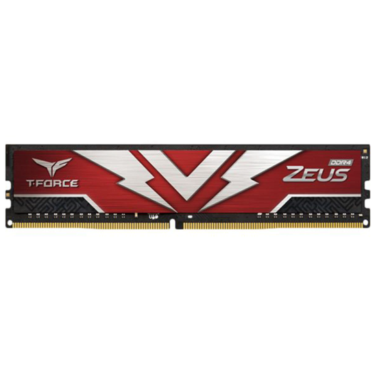 32GB Team Group T-Force Zeus DDR4 3200MHz CL20 Memory Module (1 x 32GB) - Red Image