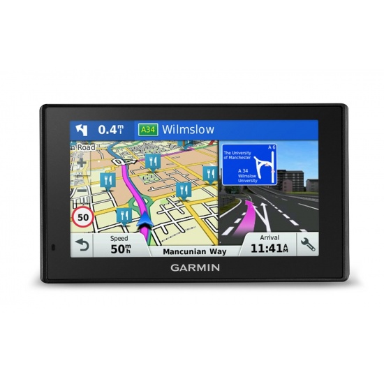 Garmin DriveSmart 50LM Satnav GPS Western Europe Maps Lifetime Maps - 5-inch Display - Traffic Image