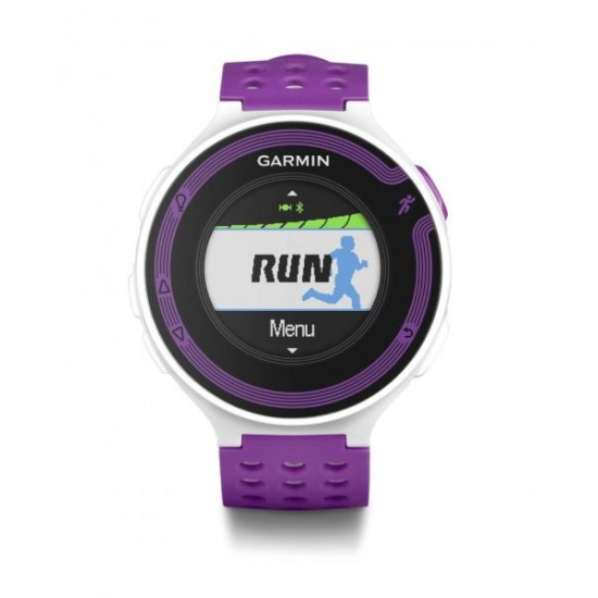 Garmin Forerunner 220 White/Lilac GPS Running Watch with HRM Heart Rate Monitor (010-01147-41) Image