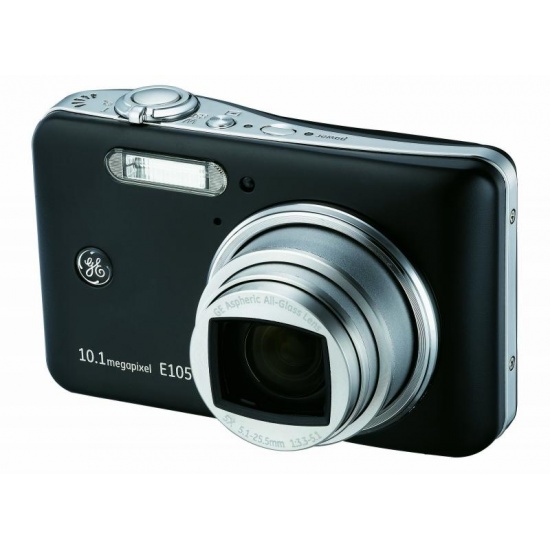 GE E1050TW 10.1 Megapixel Digital Camera w/Panorama (Black) Image