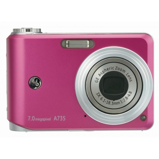 GE A735 7.0 Megapixel Digital Camera (w/ Panorama Function) Pink Image