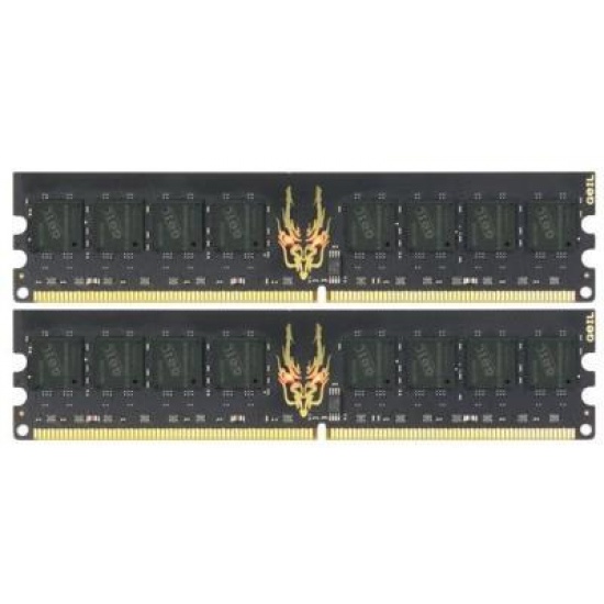 4GB GeIL Black Dragon DDR2 PC2-6400 (5-5-5-15) Dual Channel kit (2x2GB) Image