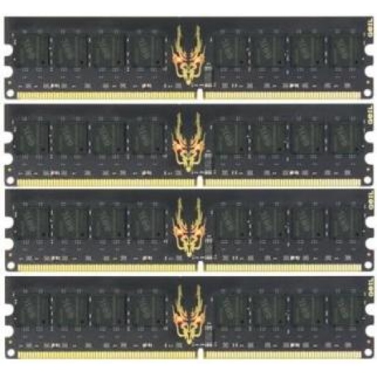 4GB GeIL Black Dragon DDR2 PC2-8500 (5-5-5-15) Quad Channel kit (4x1GB) Image
